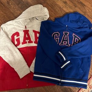 Gap zippered hoodies boys size M both for $30